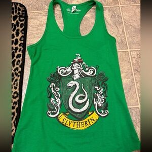 Harry Potter Slytherin racerback tank top